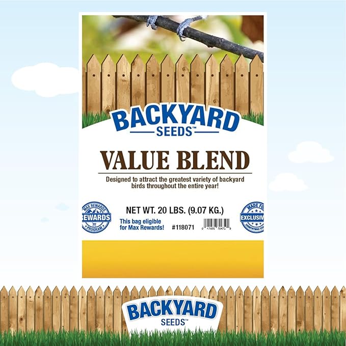 CountryMax Backyard Seeds Value Blend Economy Mix Wild Bird Seed 20 Pounds