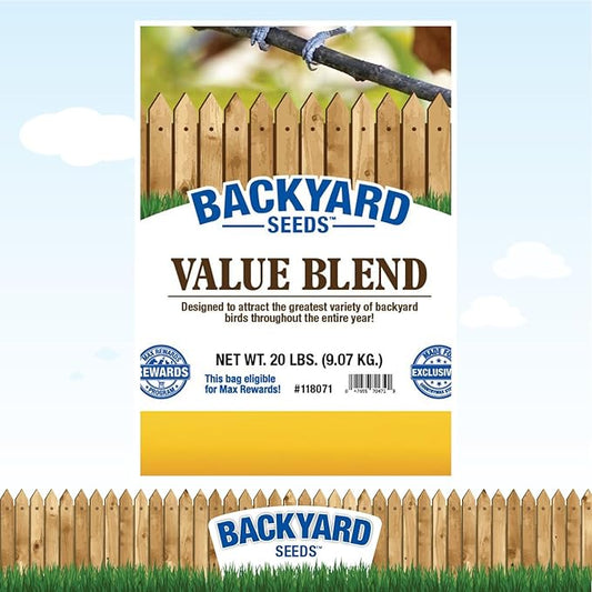 CountryMax Backyard Seeds Value Blend Economy Mix Wild Bird Seed 20 Pounds