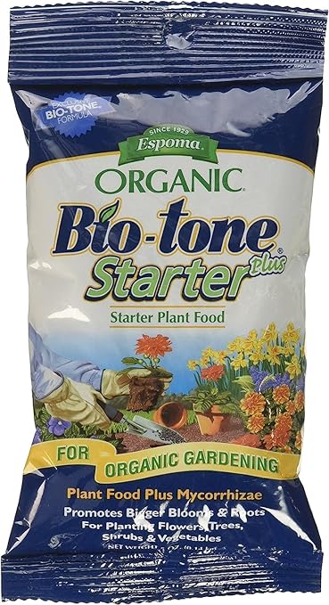 Espoma Organic Bio-Tone Starter Plus 4-3-3 Natural & Organic Starter Plant Food with Both Endo & Ecto Mycorrhizae; 5oz. Trial Size Packet; The Ultimate Starter Plant Food (1)