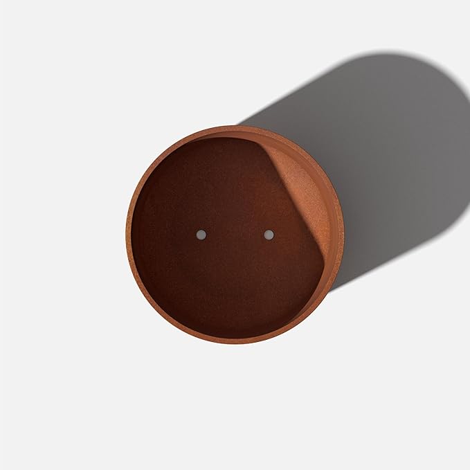 Veradek Patina Series Kona Planter - Round Planter for Outdoor Porch/Garden | Naturally Rusting Planter for All-Weather Use