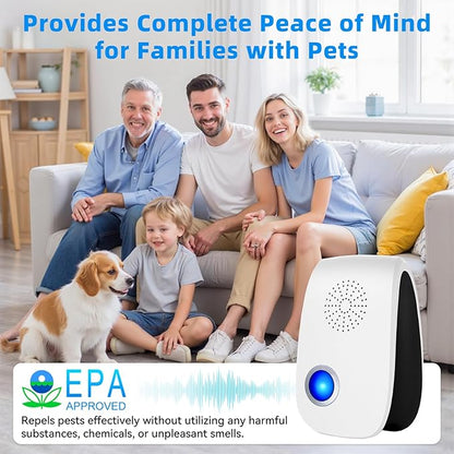 2026 Upgraded Ultrasonic Repellent 8 Packs, Indoor Pest Repellent, Electronic Plug in Pest Control for Roach, Ant, Rodent, Mouse, Bugs, Mosquito, Spider Repellent for House, Garage, Warehouse