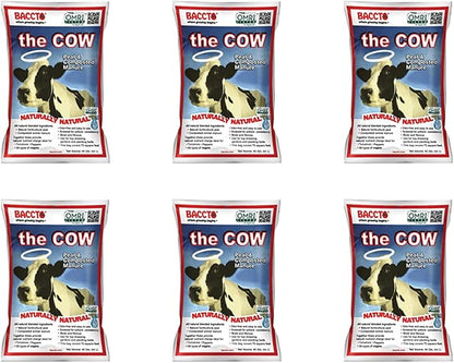 Michigan Peat Baccto 1640 Wholly Cow Horticultural Compost and Manure for Soil Amendment, Lawn Care, Garden Beds, and More, 40 Quart Bag (6 Pack)