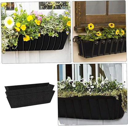 SUPVOX Hanging Planter Liner Felt Basket Inserts Non-Woven Fabric Pot Liner for Balcony Garden Plant Supplies 22X8X7 Inches