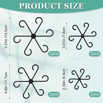 8pcs Plant Stem Support, Plant Support for Indoor Plants, Plastic Reusable Plant Stabilizer, Indoor Plants Accessories