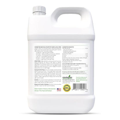 Best Liquid Palm Tree Fertilizer – Indoor Outdoor Plant Food for All Types – Slow Release Fertilizer – Liquid Plant Food – Rich Soil Food with Kelp - Made in USA-Gallon