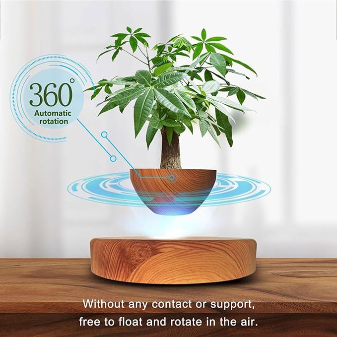 Planting Flower pots,Levitating Plant Pot,Magnetic levitation,Floating Plant Pot,Floating Plant,Hanging Flower pots,Suspendded Flowerpot,Hanging planters for Indoor Plants