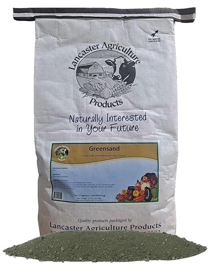 Greensand 20 Pounds – Natural Fertilizer for Healthy Soil, Rich in Potassium & Iron, Great for Gardens, Lawns & Growing - Lancaster Agriculture Products