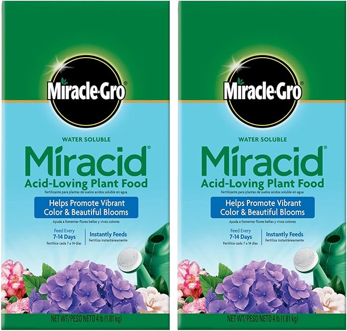 Scotts Company 185001 Garden Pro Water Soluble Miracid Acid Loving Plant Food, 4-Pound (Тwo Рack)