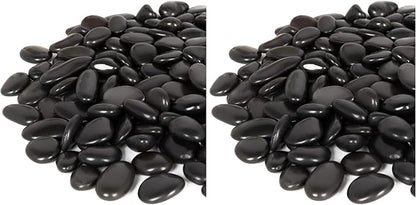 GASPRO 2.5 Pound River Rocks for Plants, Pebbles for Pots Indoor, Polished Decorative Stones for Vases, Home Decor - 1 to 2 Inch (Pack of 2)