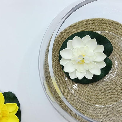 10-Inches Large Lotus Bowl Planter Clear Glass Lotus Flower Succulent Bowl Indoor Hydroponic Aquatic Plant Bonsai Terrarium Table Centerpiece Lotus Pot Can Double As a Fish Tank (Large)