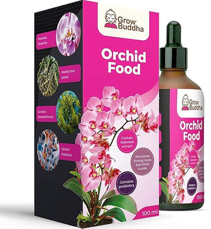 Orchid Food Fertiliser - Liquid Concentrated Garden Fertilizers for Orchid Plants 100 ml Fast Growth with Strong Root & Long-Blooming