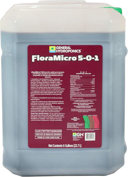 General Hydroponics FloraMicro, 6 Gallon