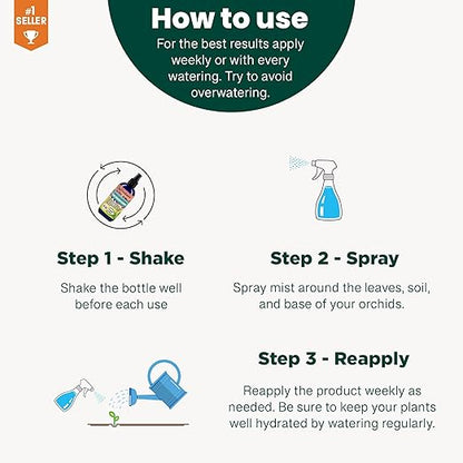 Gardenera Professional Dracaena Spray Mist for Home Gardening | Micro-Fungi Enriched Fertilizer Mist for Healthy Leaves & Growth | 18 Essential Vitamins & Minerals for Dracaena Plants - 8oz