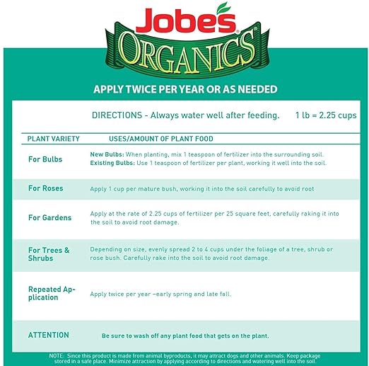 Jobe's Organics Bone Meal Fertilizer, 4 lb (Thrее Рack)