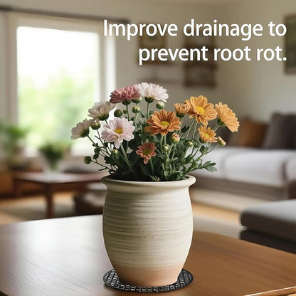 6 PCS 12" Plant Pot Risers for Indoor Outdoor Use Heavy Duty Plant Stands for Patio, Deck & Garden, Pot Elevators for Better Drainage, Surface Savers & Floor Protectors for Potted Plant