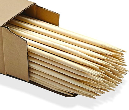 125Pcs 2.5ft/30in Bamboo Plant Stakes, Garden Stakes, Bamboo Stakes for Tomato, Beans, Potted Plants, Smores Sticks for Fire Pit, Natural Support for Gardening, BBQ, Camping, Home Cooking