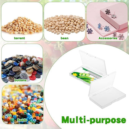 24 Slot Seed Storage Organizer Box with Insulated Bag with Dual Zipper Bag, Garden Seed Organize Sealed Bags and Label Stickers Saving Container Keeper Set for Garden Vegetable Flower Plants