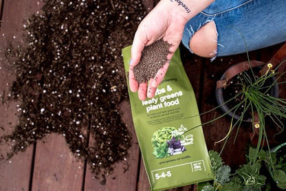 EcoScraps for Organic Gardening Herbs and Leafy Greens Plant Food, 4 lbs