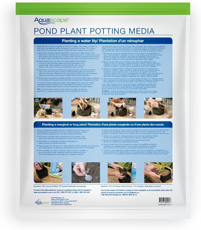 Aquascape Pond Aquatic Plant Potting Media and Plant Pots Bundle | 89003 + 98500