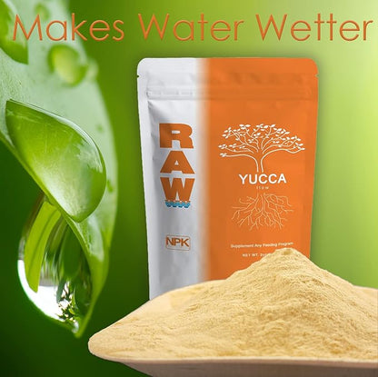 RAW Yucca Flow Water-Soluble Soil Amendment, 2oz – Promotes Water and Nutrient Absorption in Soil