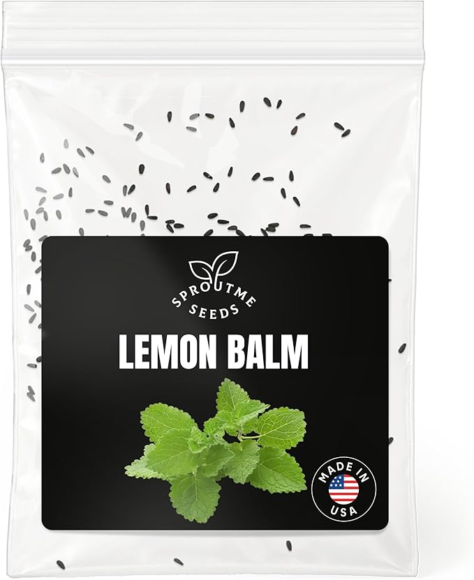 Lemon Balm Seeds for Planting – 200+ Non-GMO Heirloom Culinary & Aromatic Herb Seeds (Melissa officinalis)
