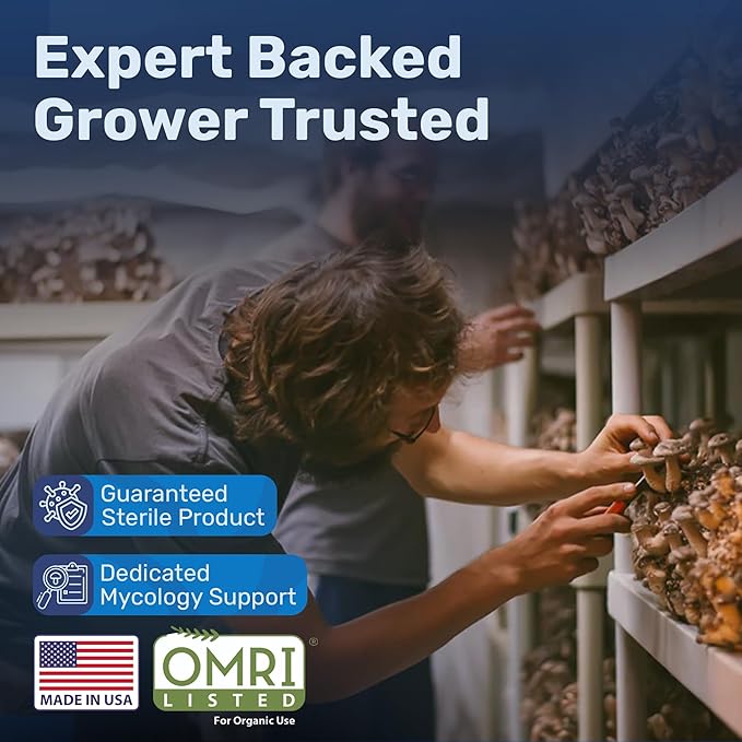 Surfin' Spores Premium Mushroom Substrate - 10 lbs Bulk CVG Blend for Monotub Cultivation - Pasteurized Coco Coir, Vermiculite & Gypsum Mix - Professional Mycologist Formula for Growing Mushrooms
