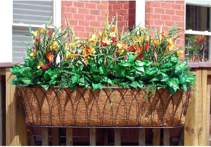 Trough Coconut Liners for Planters Horse Trough Coco Liners for Window Box/Hanging Trough Planter (4, 48 Inch)