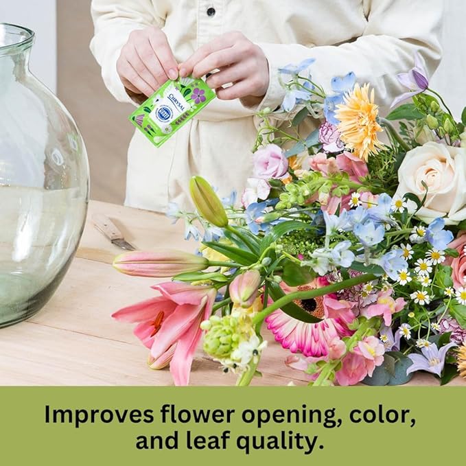 Chrysal Flower Boost – Clear Flower Food Packets for Flower Arrangements & Bouquets – Floral Supplies for Fresh Flowers – Fresh Flower Arrangements Supplies (5g - 400 Ct)