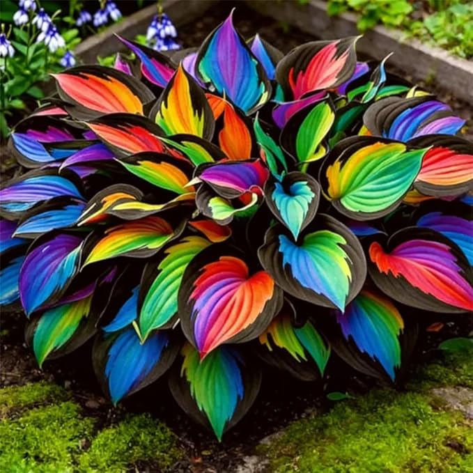 105+ Hosta Seeds Rainbow Mix for Planting,Rare Hosta Seeds Mixed Colors,Dual Use for Ground Cover & Pots, Create Cool Shaded Garden Outdoor