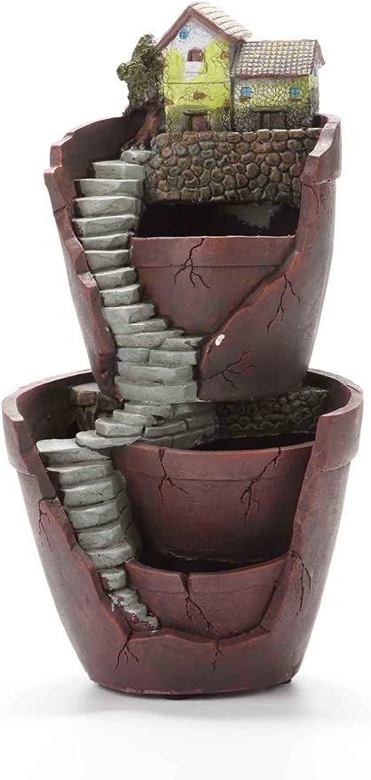 Vencer Creative Plants Pot - Flowerpot Combination Resin Succulent Plant Pot (City of Sky),VF-008