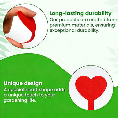 120PCS Plant Labels for Outdoor Garden Waterproof Red Plastic Plant Tags for Seedlings Garden Marker Plants Markers Plastic Gardening Gifts for Women Unique