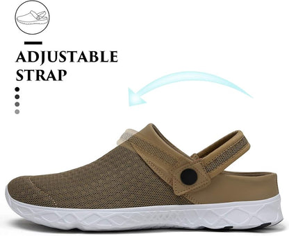 SAGUARO Men's Women's Quick Dry Garden Shoes Lightweight Breathable Gardening Clog Water Shoes Mesh Sandals for Sports Outdoor Beach Pool Exercise