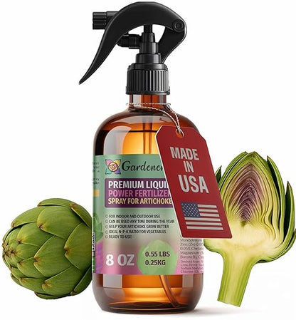 𝐁𝐄𝐒𝐓𝐒𝐄𝐋𝐋𝐄𝐑 Liquid Power Artichoke Fertilizer Spray - Ready-to-Use Liquid Plant Food for Artichoke - Premixed - Fast-Acting Formula for Growth, Roots & Yield – Indoor & Outdoor Use – 8 oz
