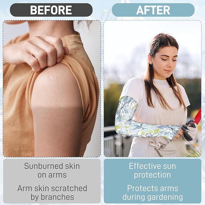 Gardening Sleeves for Women Farm Sun Protection Thorn Proof Cooling Arm Sleeves to Cover Arms for Garden Sports