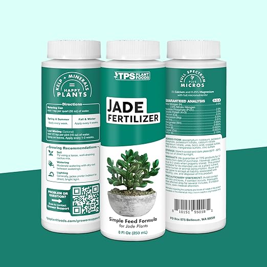 TPS NUTRIENTS Jade Fertilizer for All Jade and Crassula Plants, Liquid Plant Food, 32 oz (1 Quart)