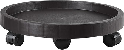 20.5 Inch Planter Caddies Rolling Saucer Caddy with Wheels, Heavy Duty Wheeled Stand for Potted Plant, Round Coaster Roller Base Tray with Casters, Flower Pot Dolly Holder for Indoor Outdoor