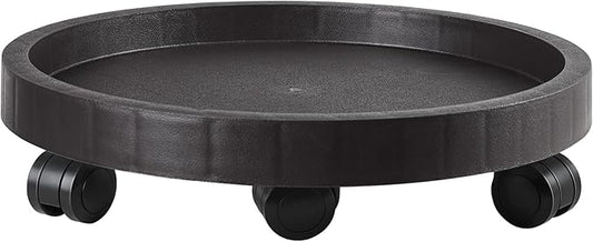 20.5 Inch Planter Caddies Rolling Saucer Caddy with Wheels, Heavy Duty Wheeled Stand for Potted Plant, Round Coaster Roller Base Tray with Casters, Flower Pot Dolly Holder for Indoor Outdoor