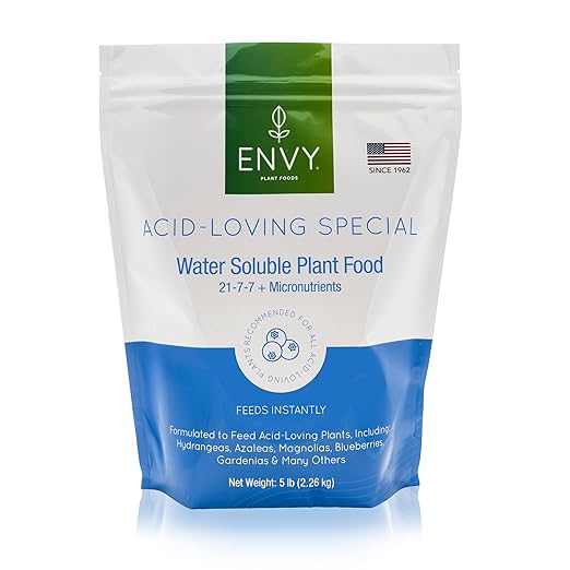 ENVY Plant Foods Acid-Loving Special | Water Soluble Fertilizer | Hydrangea, Azalea, & Berry Plant Food (5 lb)