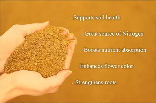 Fish Meal Fertilizer 4 Pounds for Vegetable Gardens, Flower Beds, Outdoor Plants, Trees & Shrubs - Ideal Nutrient-Rich Blend for Healthy Growth & Vibrant Blooms - Lancaster Agriculture Products
