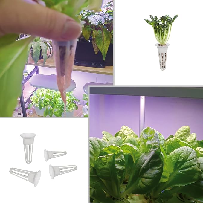 50pcs Grow Baskets Replacement for Aerogarden, Seed Pods Baskets Compatible with Grow Sponges and Domes, Plant Growing Containers for Hydroponic Growing System