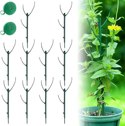 Stackable Monstera Plant Support, Garden Stakes for Climing Plants Stem Support, Plant Sticks for Outdoor Potted Plants, Pothos, Vine, Flower Use (10pcs)