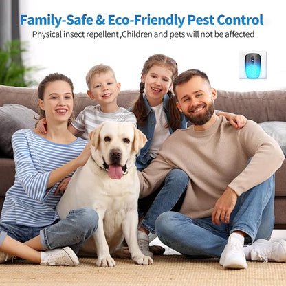 2026 Cvtayn Upgraded Ultrasonic Pest Repellent Indoor Insect Repeller, Pest Control, Repellent Roach, Mouse, Mosquito, Mice, Spider, Bugs, Ant, Rodent Repellent Ultrasonic Plug in,Black 6pack