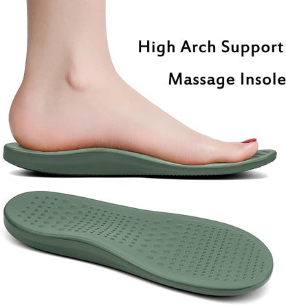 Women Men Orthopedic Clogs Arch Support Garden Shoes Sandals Slippers with Plantar Fasciitis Insoles
