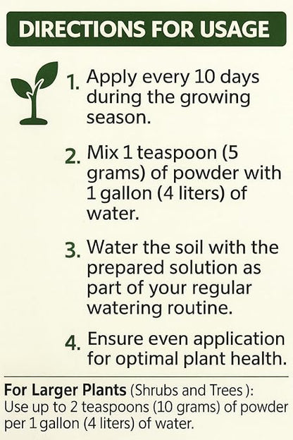 Fish Emulsion Fertilizer 12-2-2 Powder (3.3 pounds Powder-Up to 300 Gallons of Water), for Vegetables, Trees, Lawns, Shrubs, Flowers, Fruits