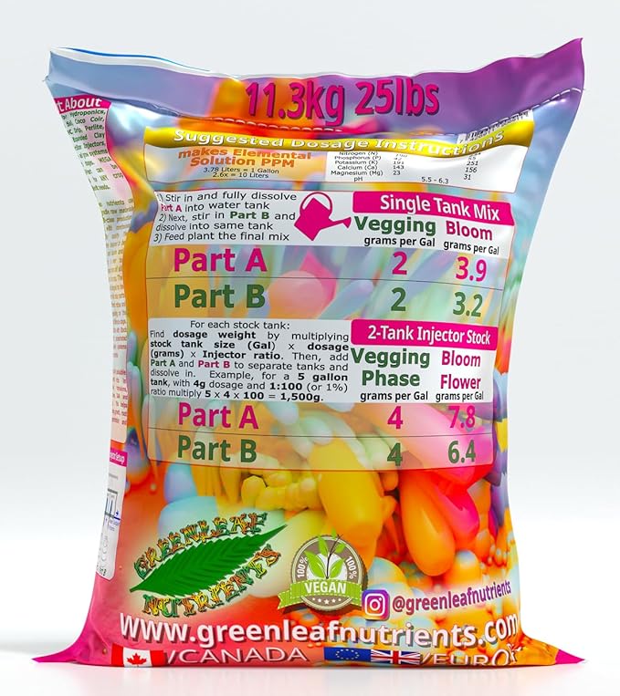Calcium Nitrate 15.5-0-0 Mega Crop 2 Part B Hydroponic Soil Fertilizer for Plants Granule