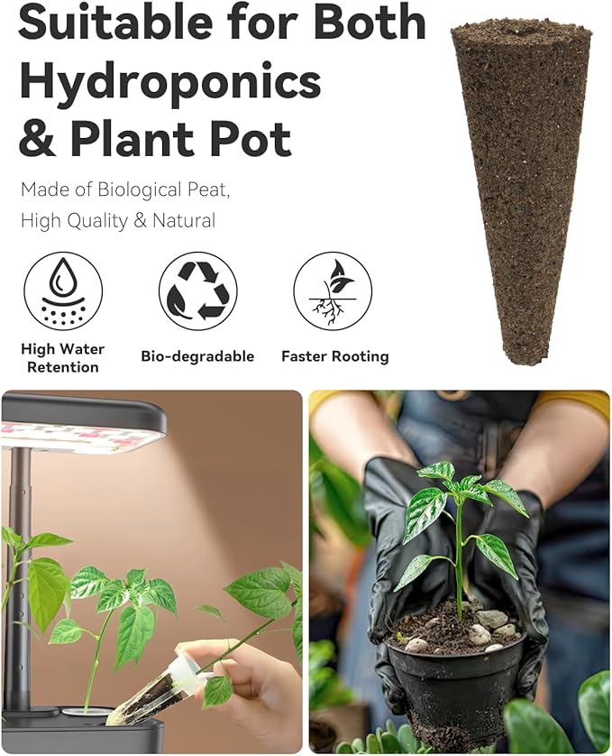 LYKOCLEAN Vegetable & Salad Green Seed Pod Kit for Aerogarden, (16 Pods) Ahopegarden, iDOO – Non-GMO American Fast Lettuce, Green Pepper, Cucumber, Parsley Seeds, Compatible with All Hydroponic System