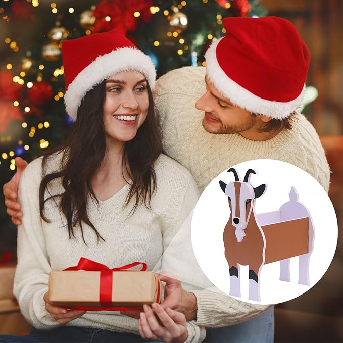 Goat Gifts: Cute Goat Flower Pots, Outdoor Garden Decor, Christmas & Birthday Gifts for Women, Office & Home Decor