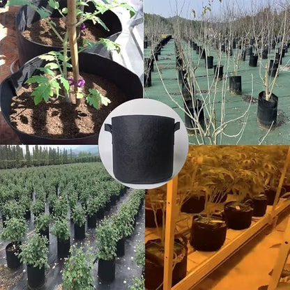 WEIFENG 100 Gallon Grow Bag, Ultra Heavy Duty Fabric Pot with Handles for Giant Trees, Commercial Gardening - Massive Root Zone
