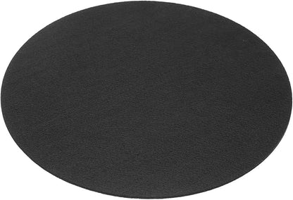 2 Pack Plant Coasters - Round Felt Pad Plant Mat Absorbent Fabric Coaster Apply to Outdoor/Indoor/Gardening Potted Plants (8"/17", Black)