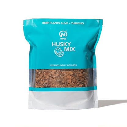 Noot Indoor Coconut Chips Husk Bark Potting Mix Coco Coir Brick. Avoid Root Rot with Fast Draining Soil. Houseplant, Monstera, Fiddle Leaf Fig, Orchid. Hydrate in Bag for ~ 2 Gal.
